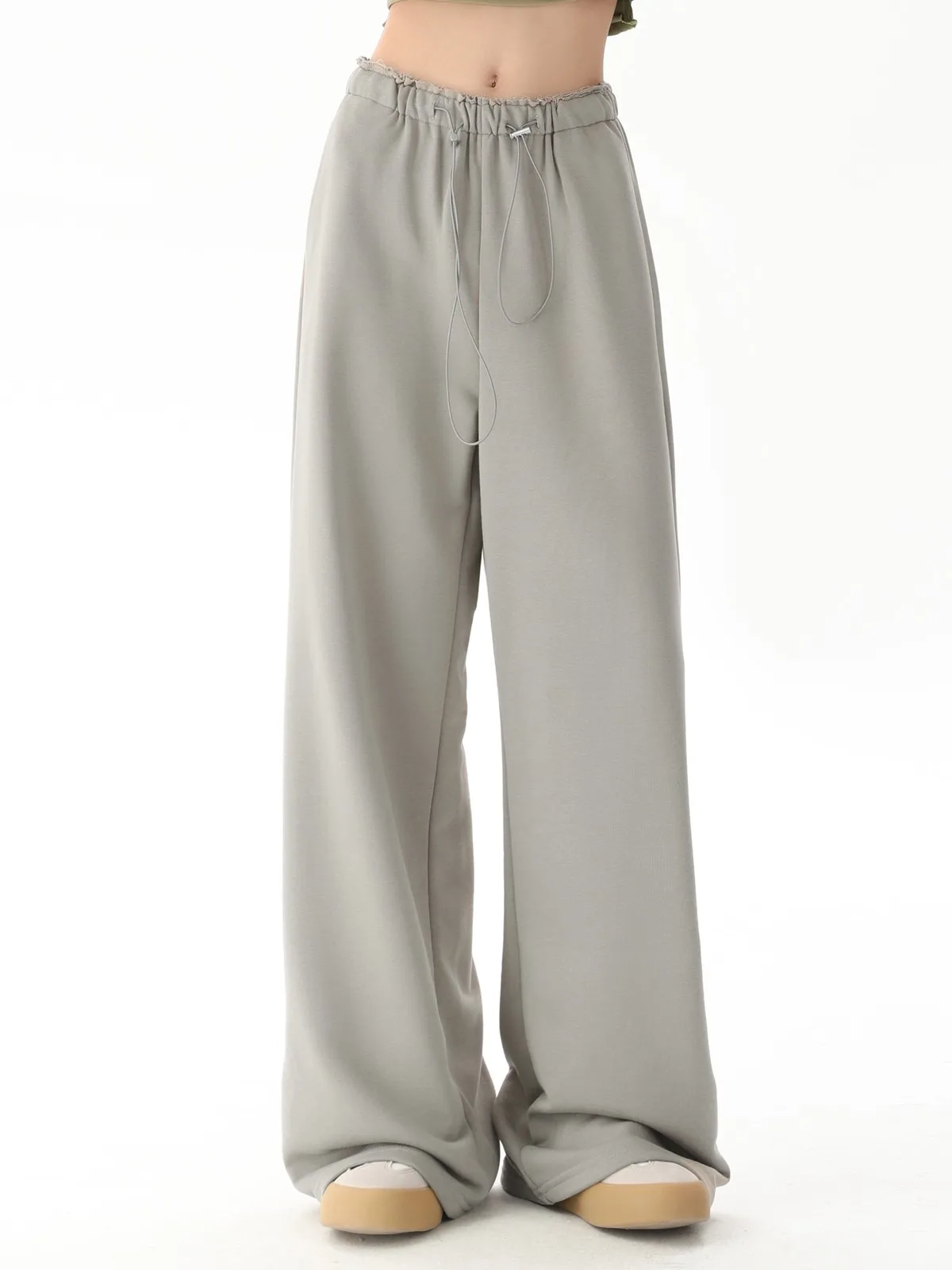 ZHISILAO Floor Length Wide Leg Pants Women Casual Solid Loose Cotton Soft Elastic Waist Lace Up Trousers Spring Summer 2024
ZHISILAO Floor Length Wide Leg Pants Women Casual Solid Loose Cotton Soft Elastic Waist Lace Up Trousers Spring Summer 2024