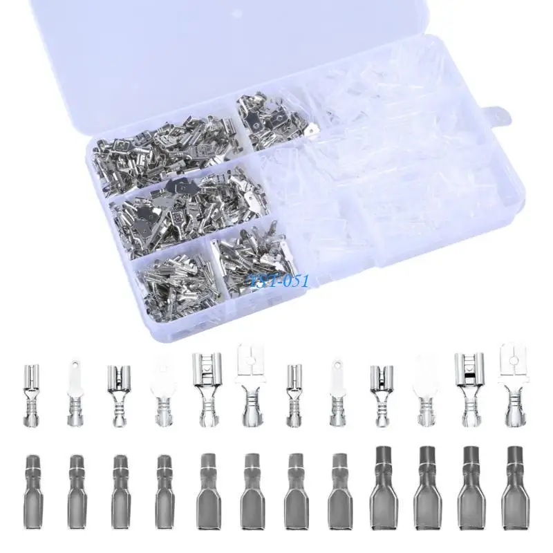 E15A 540pcs Assorted Male Female Spades Connectors Insulated Wire Terminals Crimp Connector set Comprehensive Electrical Spades
E15A 540pcs Assorted Male Female Spades Connectors Insulated Wire Terminals Crimp Connector set Comprehensive Electrical Spades
