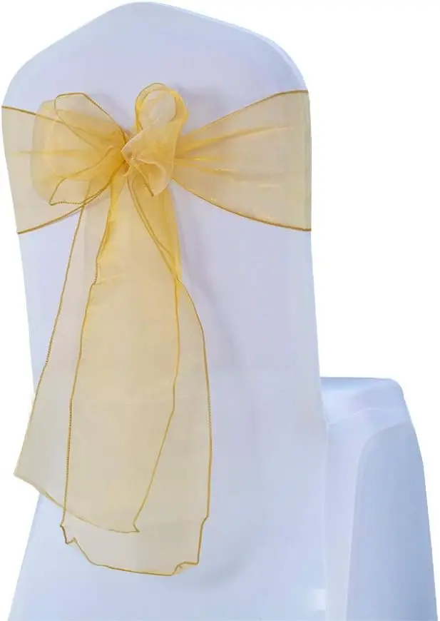 Pa Of 50 Wedding Organza Gold Chair Bows Tulle Sheer Chair Sashes For Party Banquet Hotel Restaurant Birthday Engagement Bridal
Pa Of 50 Wedding Organza Gold Chair Bows Tulle Sheer Chair Sashes For Party Banquet Hotel Restaurant Birthday Engagement Bridal