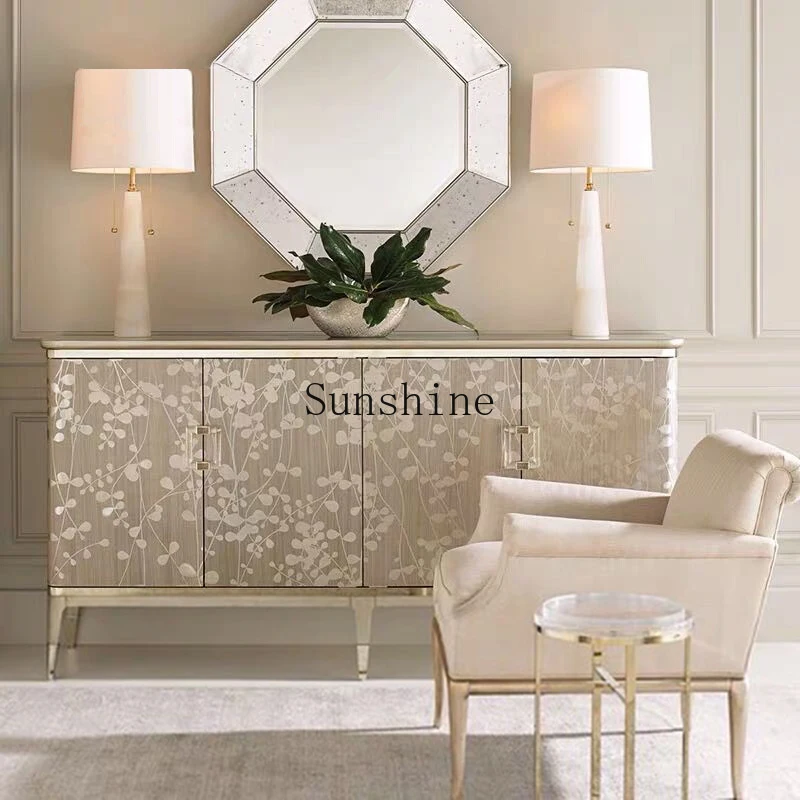 Living room American modern simple light luxury style entrance decoration storage solid wood storage shoe cabinet customization
Living room American modern simple light luxury style entrance decoration storage solid wood storage shoe cabinet customization