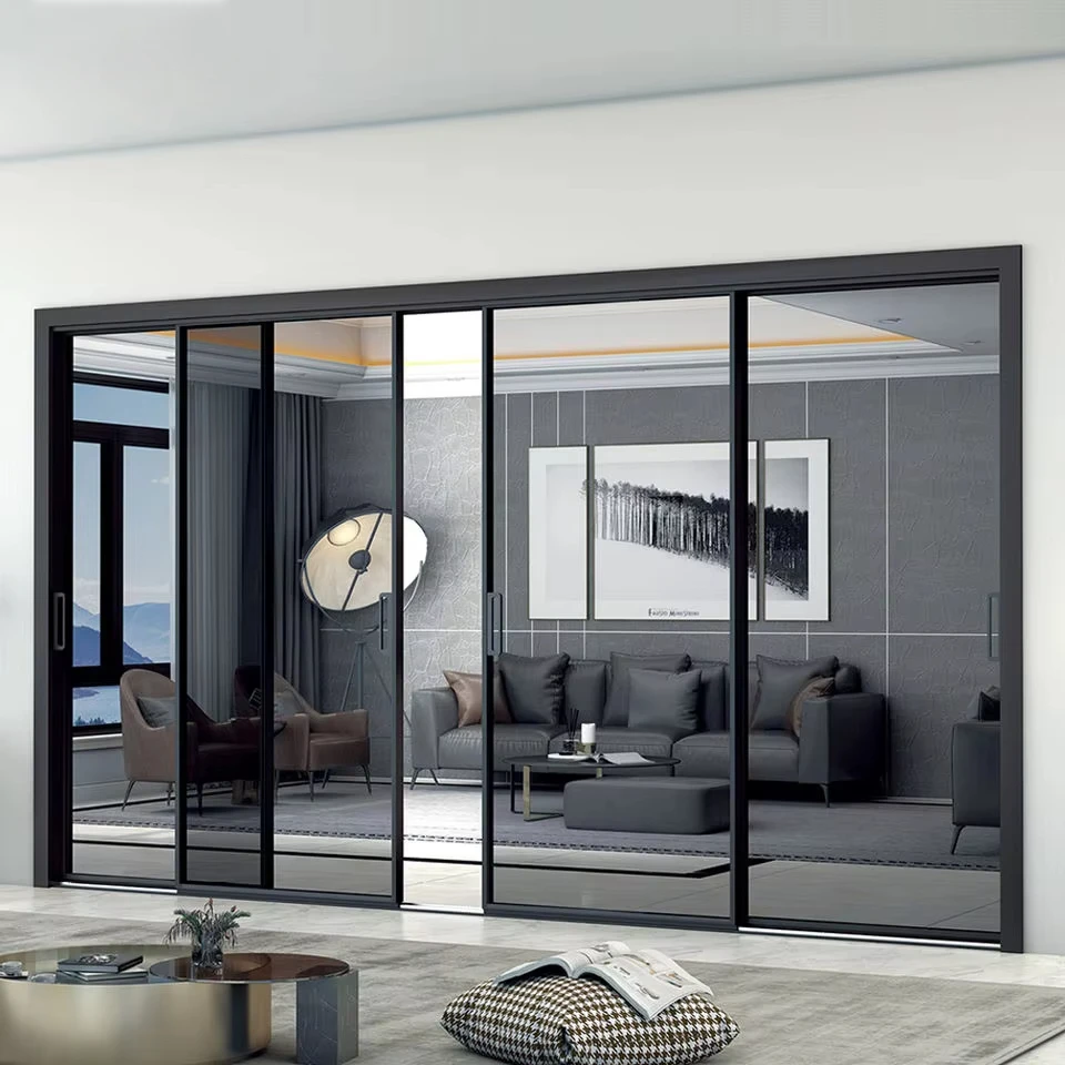 Modern design interior terrace glass door with aluminum frame Noiseless aluminum sliding partition door Fiberglass gauze
Modern design interior terrace glass door with aluminum frame Noiseless aluminum sliding partition door Fiberglass gauze
