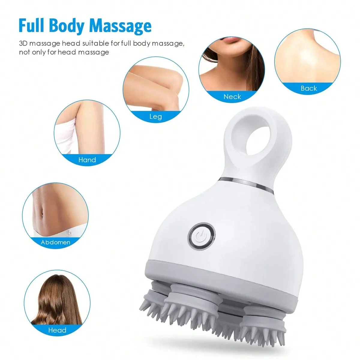 Electric Scalp Massager,With Kneading And Massage Nodes, Used For Pressure Relaxation And Deep Cleaning Of The Scalp
Electric Scalp Massager,With Kneading And Massage Nodes, Used For Pressure Relaxation And Deep Cleaning Of The Scalp