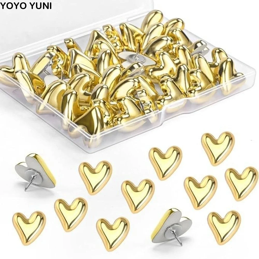 3D Irregular Heart Shape Pushpins Macaron Creative Thumb Tacks Reusable with Box Cork Board Pushpin School Stationery
3D Irregular Heart Shape Pushpins Macaron Creative Thumb Tacks Reusable with Box Cork Board Pushpin School Stationery