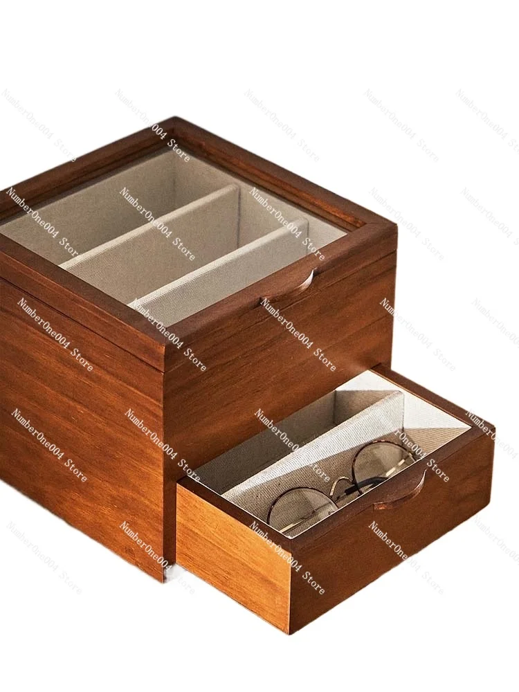 Applicable to glass two-layer jewelry box retro drawer storage glasses case jewelry
Applicable to glass two-layer jewelry box retro drawer storage glasses case jewelry