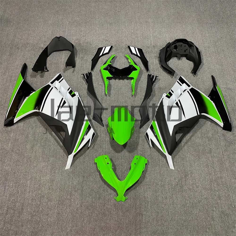 Для Ninja250 Ninja300 EX300 ZX300 2013-2017 инъекционный АБС-пластик полный комплект обтекателей форма для замены аксессуаров черный, белый, зеленый F
Для Ninja250 Ninja300 EX300 ZX300 2013-2017 инъекционный АБС-пластик полный комплект обтекателей форма для замены аксессуаров черный, белый, зеленый F