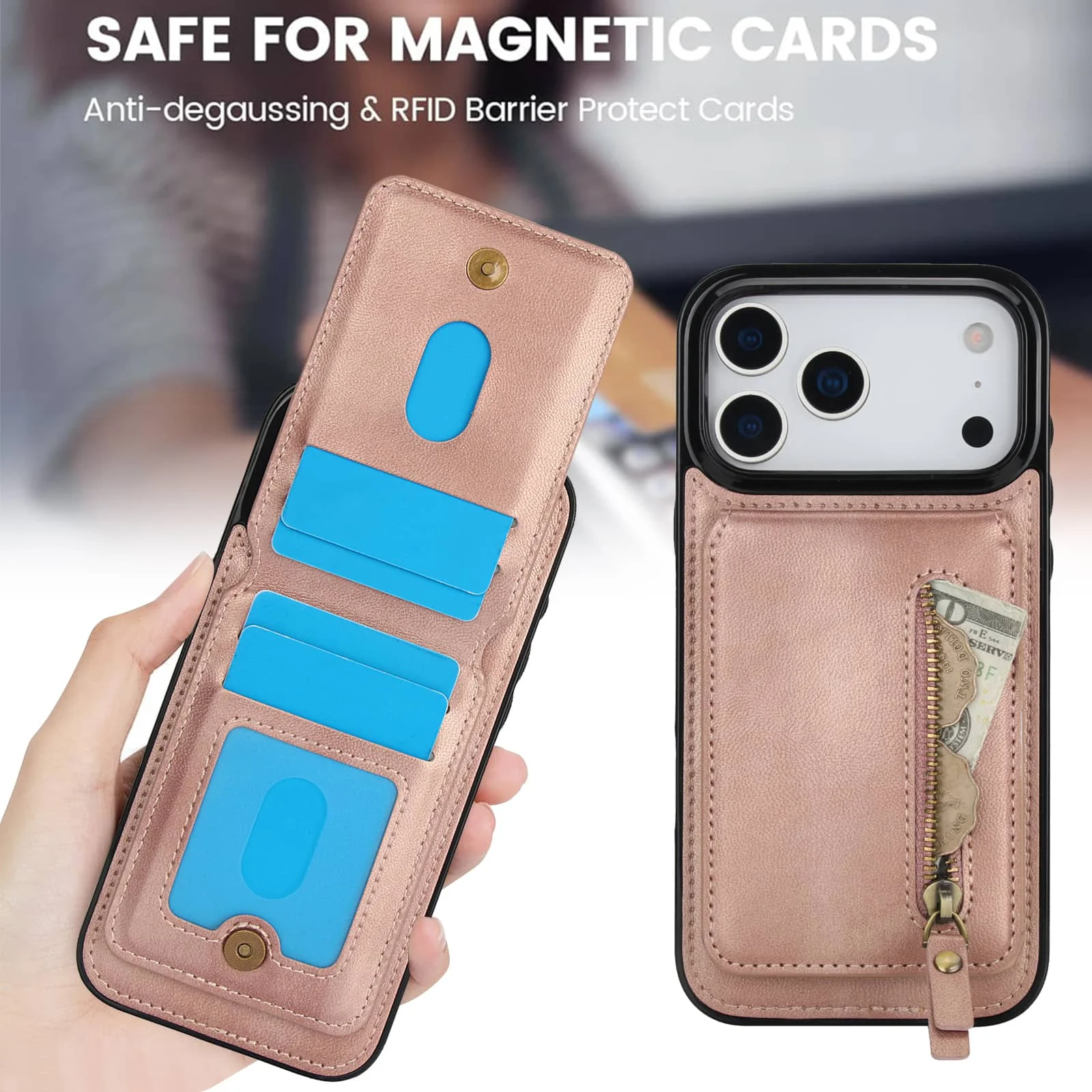 Совместимый магнитный съемный чехол-бумажник 2 в 1, для iPhone 17 Pro Max Air с держателем для карт, магнитная откидная подставка для кредитных слотов
Совместимый магнитный съемный чехол-бумажник 2 в 1, для iPhone 17 Pro Max Air с держателем для карт, магнитная откидная подставка для кредитных слотов