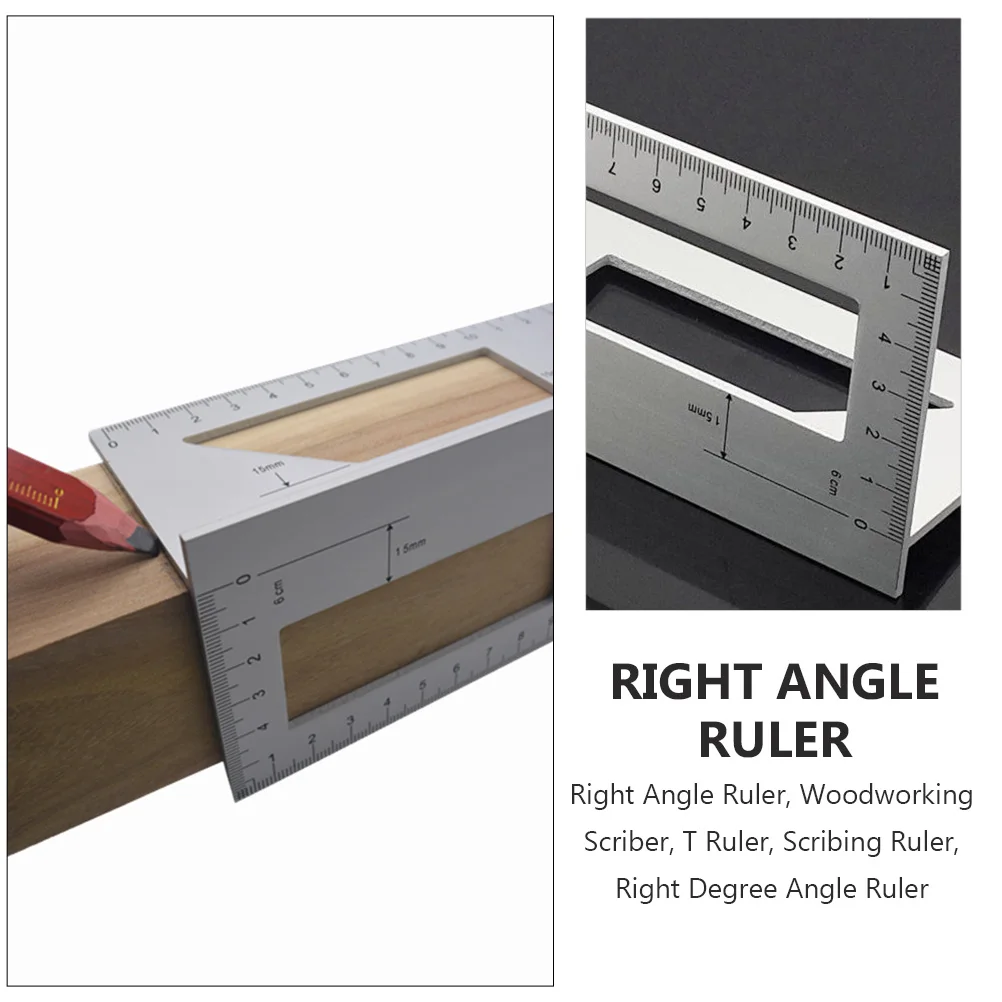Aluminum Alloy Angle Ruler T Shaped 45 90 Degree Protractor Multifunctional Measuring Tool Woodworking Scribe DIY Accessory
Aluminum Alloy Angle Ruler T Shaped 45 90 Degree Protractor Multifunctional Measuring Tool Woodworking Scribe DIY Accessory