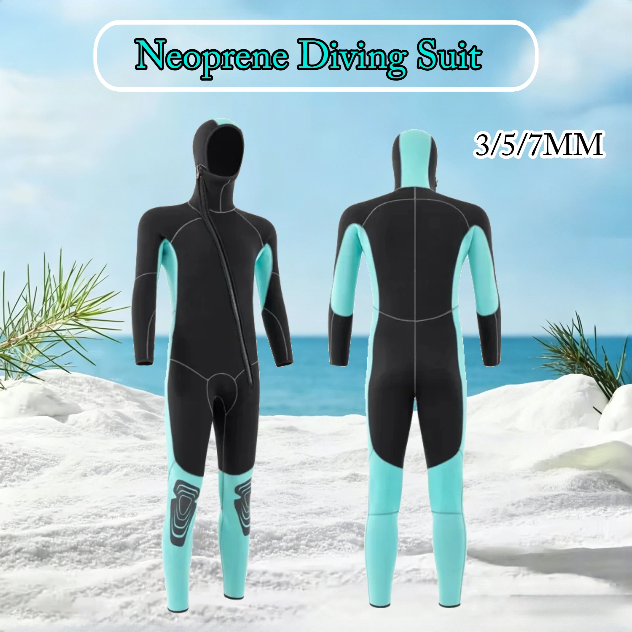 Men Women 3/5/7MM Hooded Diving Suit Cold Proof Warm Wetsuit Winter Swimsuit For Surfing Snorkeling Underwater Diving
Men Women 3/5/7MM Hooded Diving Suit Cold Proof Warm Wetsuit Winter Swimsuit For Surfing Snorkeling Underwater Diving