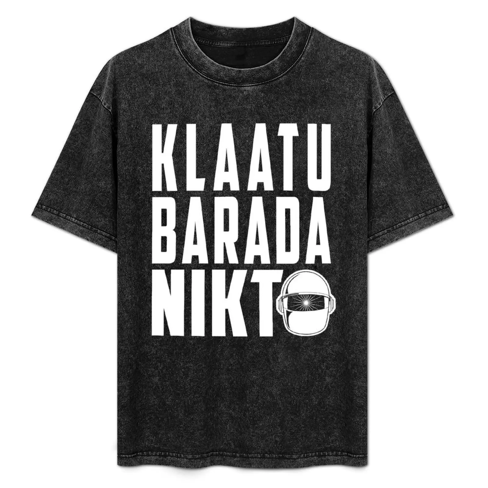 Gort, Klaatu barada nikto, T-Shirt Summer Casual Loose T-Shirt
Gort, Klaatu barada nikto, T-Shirt Summer Casual Loose T-Shirt