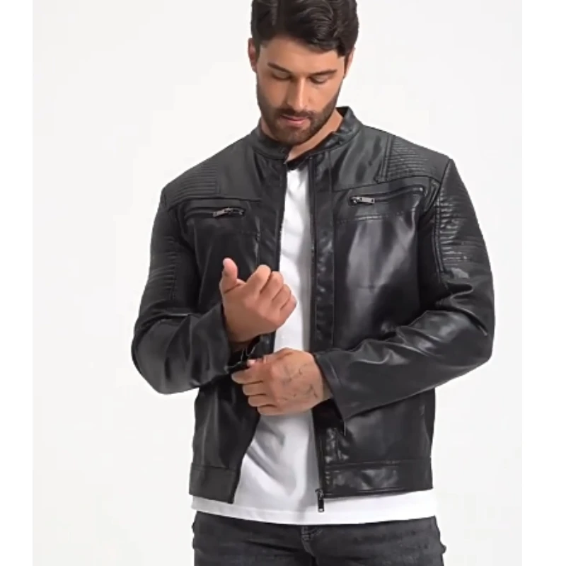 Кожаная куртка, тонкая крутая красивая мужская одежда, новая мужская мотоциклетная куртка, новые мужские винтажные кожаные куртки, верхняя кожаная одежда
Кожаная куртка, тонкая крутая красивая мужская одежда, новая мужская мотоциклетная куртка, новые мужские винтажные кожаные куртки, верхняя кожаная одежда