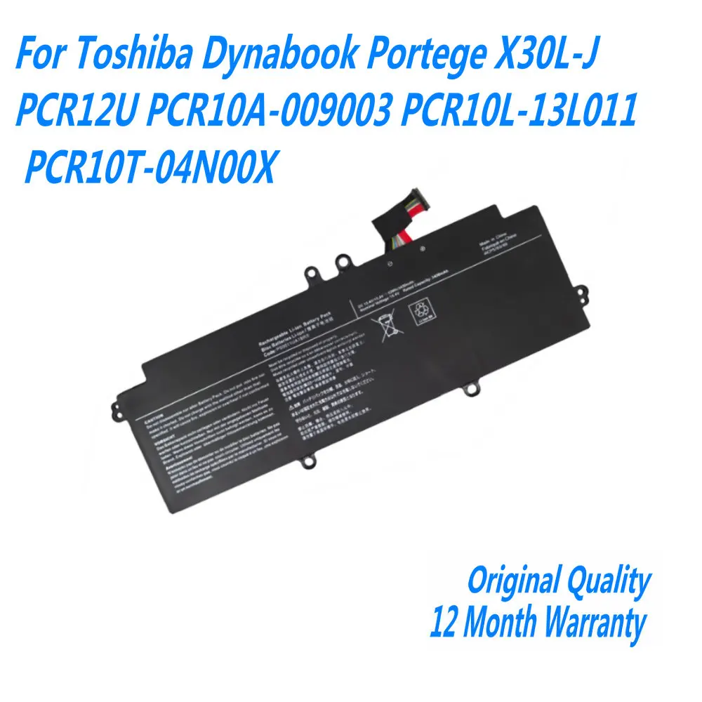 15.4V 53Wh PS0011UA1BRS Laptop Battery For Toshiba Dynabook Portege X30L-J PCR12U PCR10A-009003 PCR10L-13L011 PCR10T-04N00X
15.4V 53Wh PS0011UA1BRS Laptop Battery For Toshiba Dynabook Portege X30L-J PCR12U PCR10A-009003 PCR10L-13L011 PCR10T-04N00X
