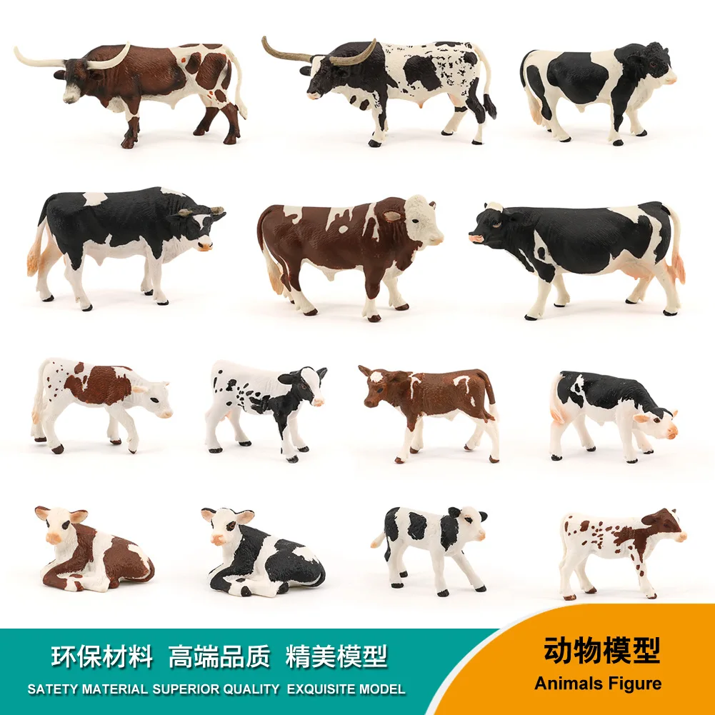 Simulated wild animal model bull cow cow solid static farm children's cognitive toy ornament figure
Simulated wild animal model bull cow cow solid static farm children's cognitive toy ornament figure