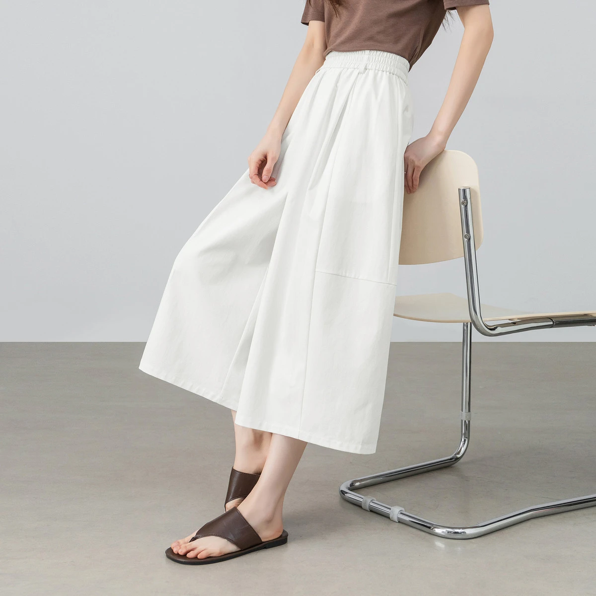 SENTUBILA Women's Sun Protection Skirt Pants 2026 Summer White Commuter Loose Elegant Casual Pant with Belt Bottoms 162KF4009
SENTUBILA Women's Sun Protection Skirt Pants 2026 Summer White Commuter Loose Elegant Casual Pant with Belt Bottoms 162KF4009