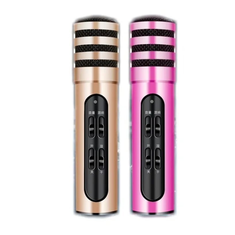 Hot Selling Handhold Professional USB Condenser Microphone Dual Mobile Phone Karaoke Live Singing MIC Built-in Sound Card
Hot Selling Handhold Professional USB Condenser Microphone Dual Mobile Phone Karaoke Live Singing MIC Built-in Sound Card
