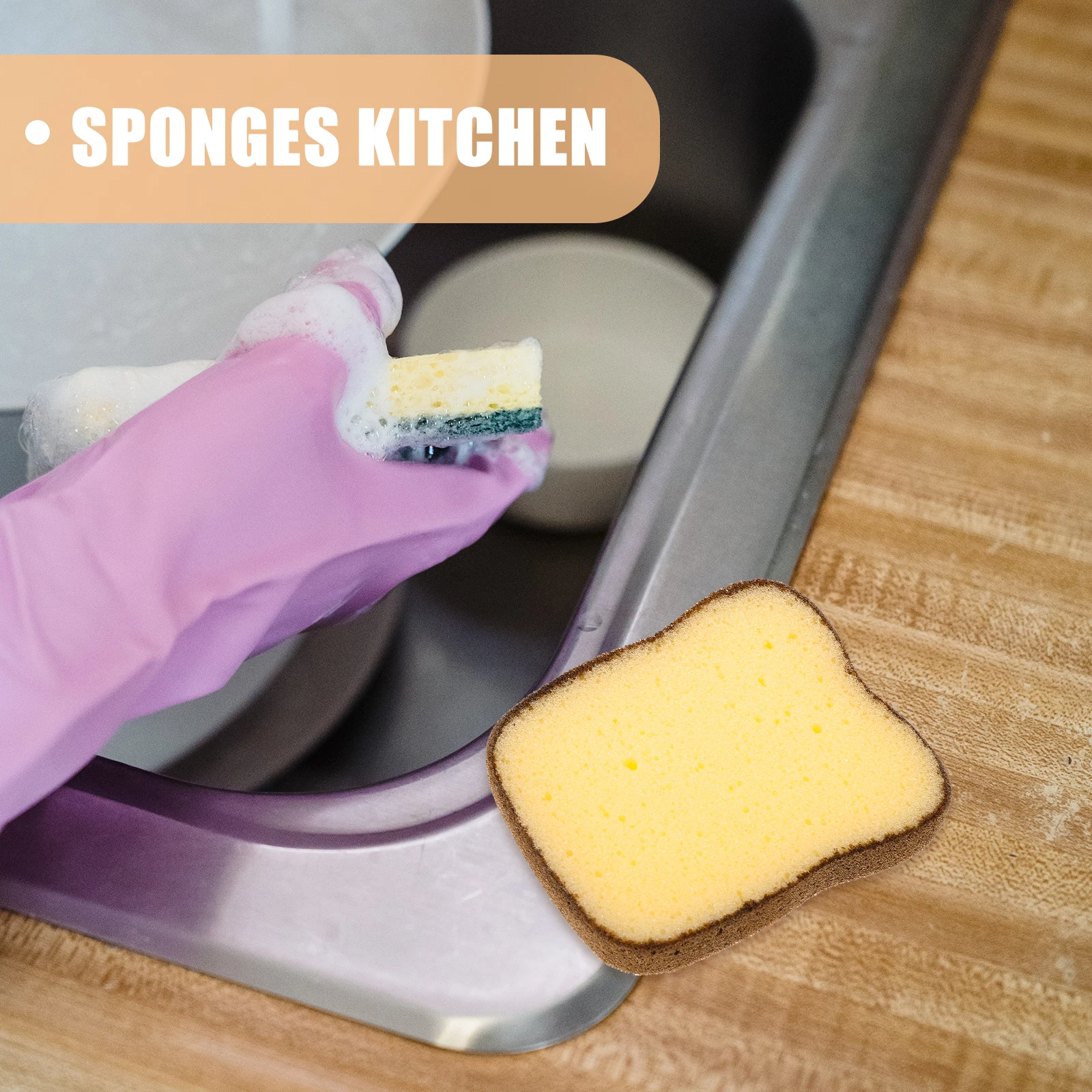 2Pcs Durable Kitchen Cleaning Sponge Bread Shape Dual Side Scrub Sponge Pad for Dish Washing Sponges Kitchen Sponges for Dishes
2Pcs Durable Kitchen Cleaning Sponge Bread Shape Dual Side Scrub Sponge Pad for Dish Washing Sponges Kitchen Sponges for Dishes