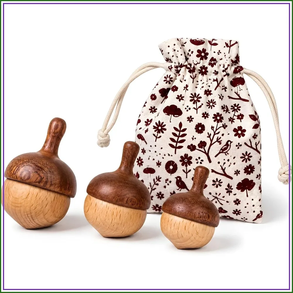Wooden Spinning Tops Acorn Toy | 3 Pcs Sapele & Beech Hardwood Tops with Cotton Bag | Smooth & Safe for Skill Play and Travel, Gift-Ready
Wooden Spinning Tops Acorn Toy | 3 Pcs Sapele & Beech Hardwood Tops with Cotton Bag | Smooth & Safe for Skill Play and Travel, Gift-Ready