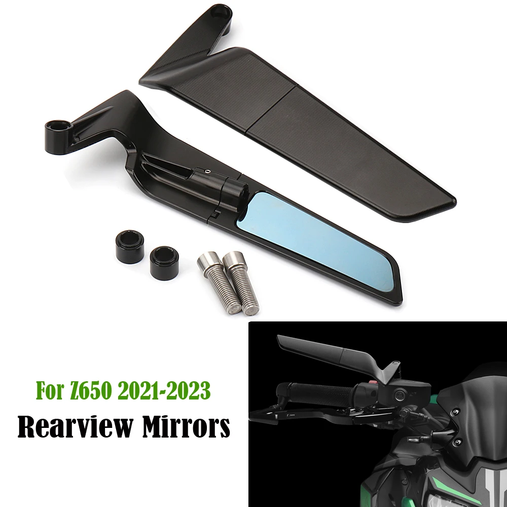 For Kawasaki Z650 2021 2022 2023 Motorcycle Mirrors Stealth Winglets Mirror Kits Adjustable Mirrors Motorcycle Wing Mirrors
For Kawasaki Z650 2021 2022 2023 Motorcycle Mirrors Stealth Winglets Mirror Kits Adjustable Mirrors Motorcycle Wing Mirrors