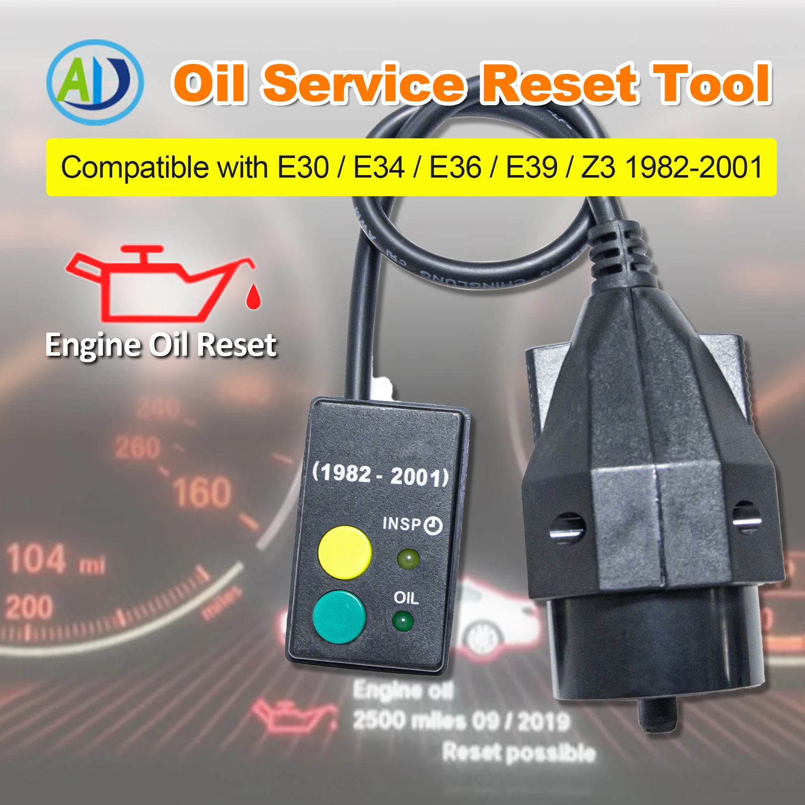 20Pin Oil Service Reset Tool For E30 E34 E36 E39 Z3 1982-2001 Cars OBDII Oil Service Reset 20Pin OBD Inspection Light Reset Tool
20Pin Oil Service Reset Tool For E30 E34 E36 E39 Z3 1982-2001 Cars OBDII Oil Service Reset 20Pin OBD Inspection Light Reset Tool