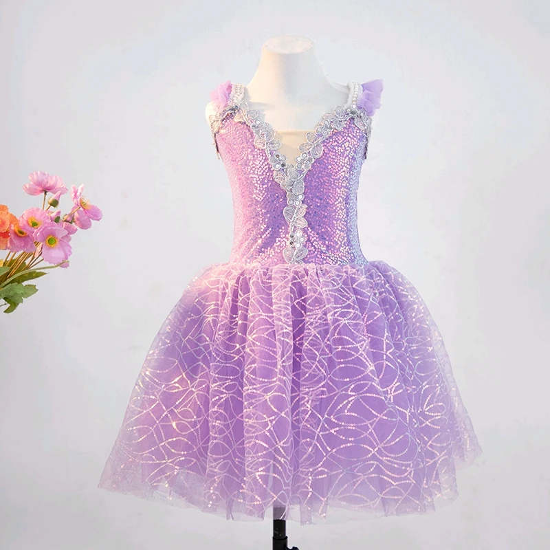 Kids Sequin Ballet Dress Performance Clothes Girls Modern Dance Skirts Children Ballet Tutu Party Princess Dress Costumes
Kids Sequin Ballet Dress Performance Clothes Girls Modern Dance Skirts Children Ballet Tutu Party Princess Dress Costumes
