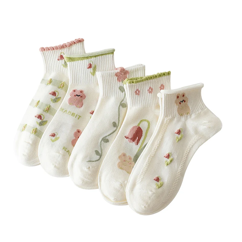 5 Pairs Women Socks Summer Breathable Cotton Short Socks Printing Pattern Girls Ankle Socks Lovely Female Short Tube Socks
5 Pairs Women Socks Summer Breathable Cotton Short Socks Printing Pattern Girls Ankle Socks Lovely Female Short Tube Socks
