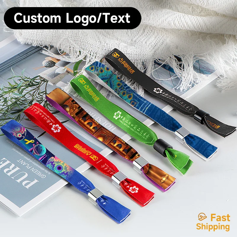 Custom Fabric Wristbands for Events/Concerts/Music Festivals, Printed Logo/Text, Bulk Orders, Fast Shipping, Adjustable
Custom Fabric Wristbands for Events/Concerts/Music Festivals, Printed Logo/Text, Bulk Orders, Fast Shipping, Adjustable