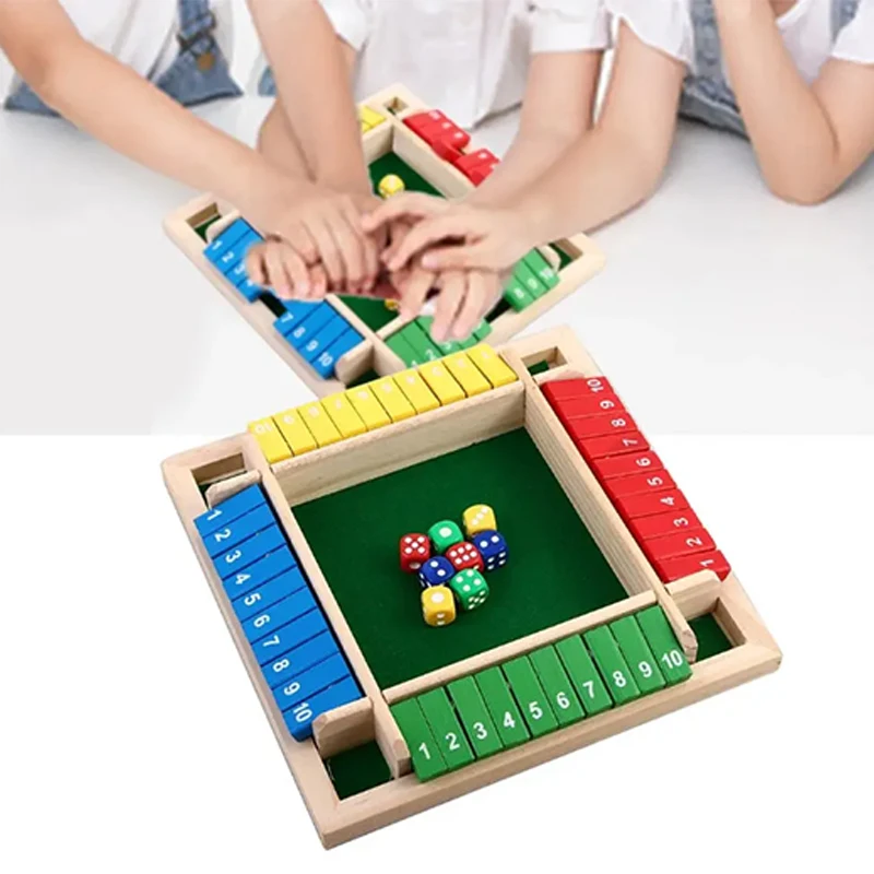 Деревянные арифметические игральные кости, настольная игра, коробка для карточек с 4-сторонней цифровой плиткой, забавная многопользовательская игра в кости для семейной вечеринки
Деревянные арифметические игральные кости, настольная игра, коробка для карточек с 4-сторонней цифровой плиткой, забавная многопользовательская игра в кости для семейной вечеринки