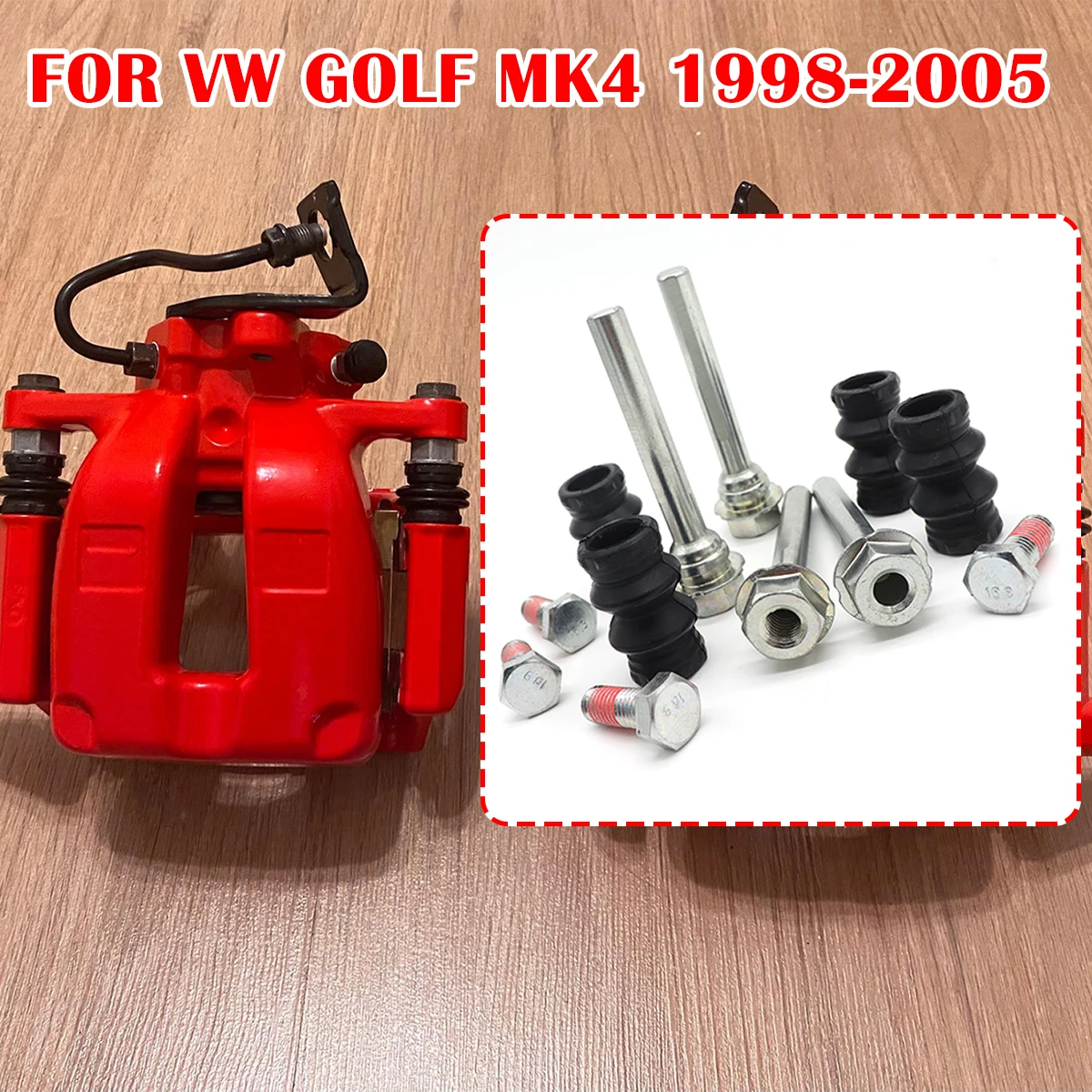 12pcs For VW GOLF MK4 Brake Caliper Cylinder Slider Guide Pin For Disc Housing Bolts Rubber Bushing Boot Seal Kit 1998 1999-2005
12pcs For VW GOLF MK4 Brake Caliper Cylinder Slider Guide Pin For Disc Housing Bolts Rubber Bushing Boot Seal Kit 1998 1999-2005