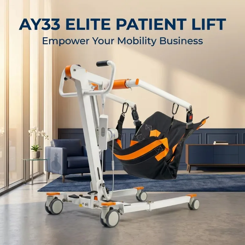 The elderly patient lift, transfer lift with a load-bearing capacity of 330 pounds and a mobility aid that folds without tools
The elderly patient lift, transfer lift with a load-bearing capacity of 330 pounds and a mobility aid that folds without tools