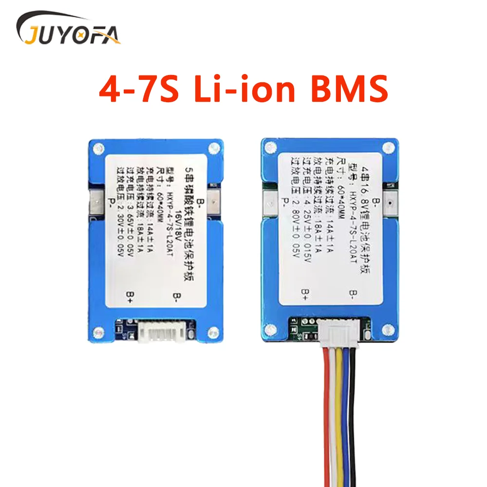 4S 5S 6S 7S 3.7V 18A BMS 16.8V/21V/25.2V/29.4V Ternary Lithium Battery Protection Board With Heat Sink,Temperature Control
4S 5S 6S 7S 3.7V 18A BMS 16.8V/21V/25.2V/29.4V Ternary Lithium Battery Protection Board With Heat Sink,Temperature Control