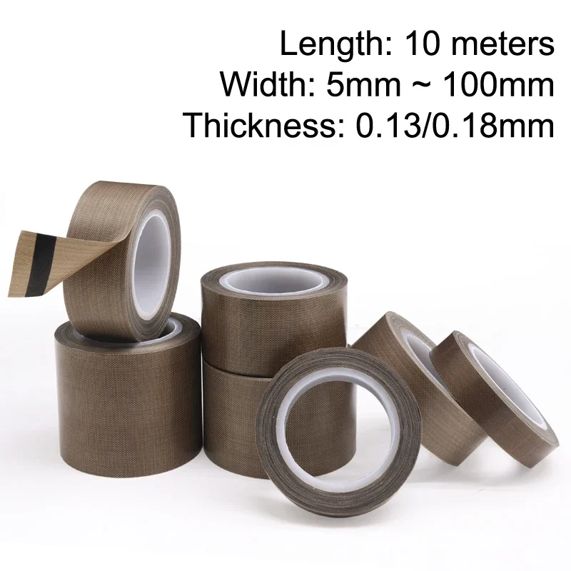 PTFE Tape Adhesive Cloth Insulated Vacuum High Temperature Resistant Sealing PTFE Tapes Width 5~100mm Thickness 0.13mm 0.18mm
PTFE Tape Adhesive Cloth Insulated Vacuum High Temperature Resistant Sealing PTFE Tapes Width 5~100mm Thickness 0.13mm 0.18mm