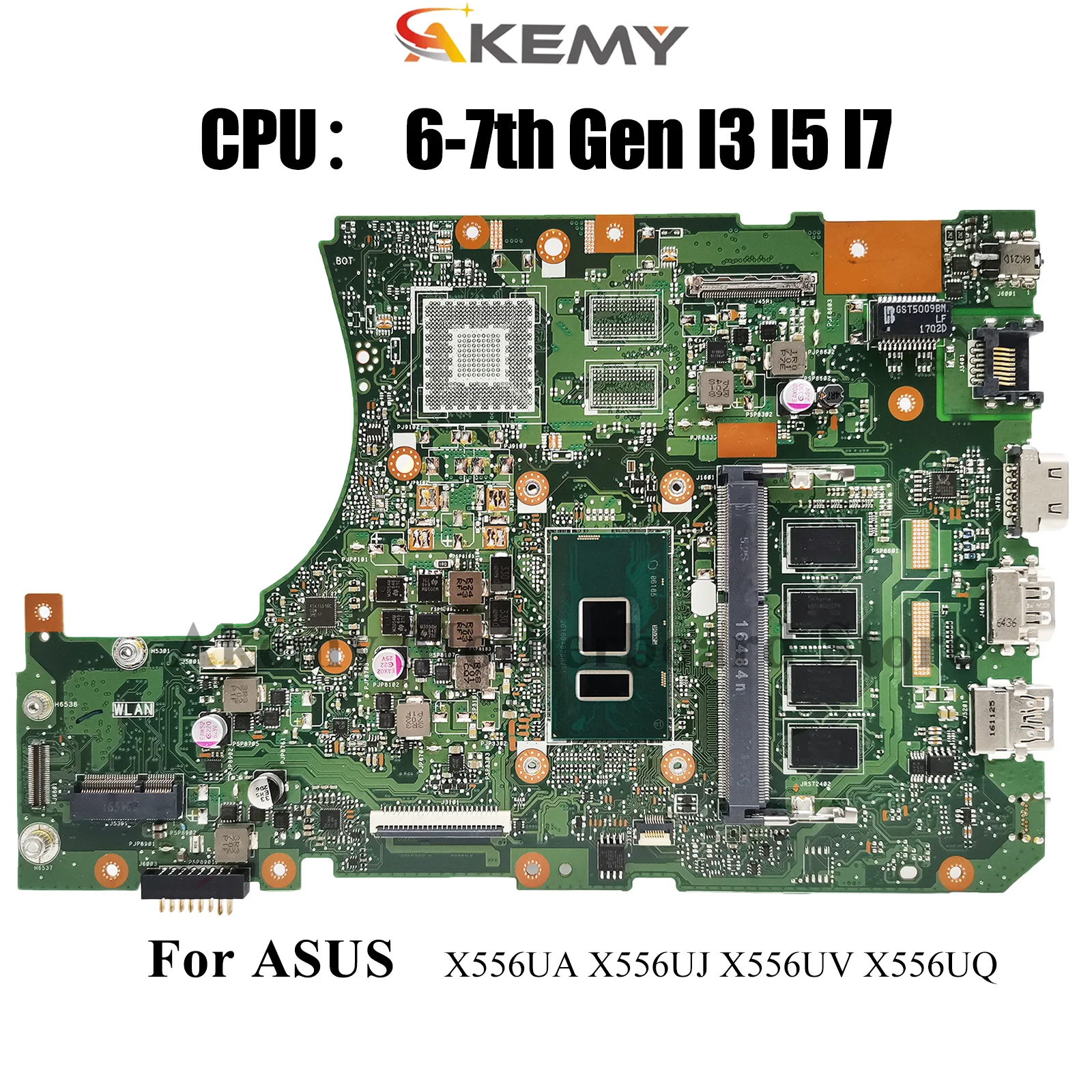 Материнская плата X556UA для ноутбука ASUS FL5900U X556UJ R558U X556UQ X556UQK VM591U X556U X556UF X556UV X556URK, материнская плата I3 I5 I7 CPU 
Материнская плата X556UA для ноутбука ASUS FL5900U X556UJ R558U X556UQ X556UQK VM591U X556U X556UF X556UV X556URK, материнская плата I3 I5 I7 CPU