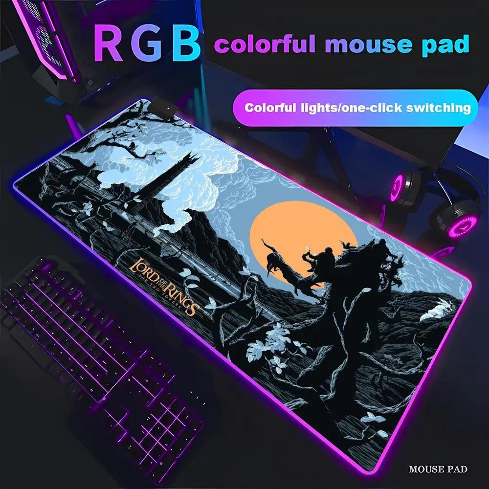 RGB Mousepad Movie Rings Of The Lords Backlit Keyboard Deskmat Xxl Computer Gaming Mice Pad Office Accessories Gamer Glowing Rug
RGB Mousepad Movie Rings Of The Lords Backlit Keyboard Deskmat Xxl Computer Gaming Mice Pad Office Accessories Gamer Glowing Rug
