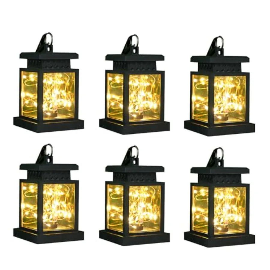 Solar Lanterns Outdoor Waterpro Solar Powered Table Lamps 5" H Hanging Lighting with Warm LED Fairy String Lights for Patio Gar
Solar Lanterns Outdoor Waterpro Solar Powered Table Lamps 5" H Hanging Lighting with Warm LED Fairy String Lights for Patio Gar