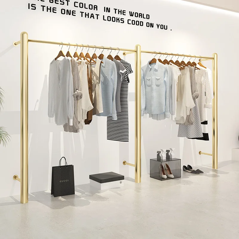 Customized Clothing Store Display Rack Men and Women, Stainless Steel Wall-Mounted Clothes Rack, Floor-Standing Display Rack
Customized Clothing Store Display Rack Men and Women, Stainless Steel Wall-Mounted Clothes Rack, Floor-Standing Display Rack