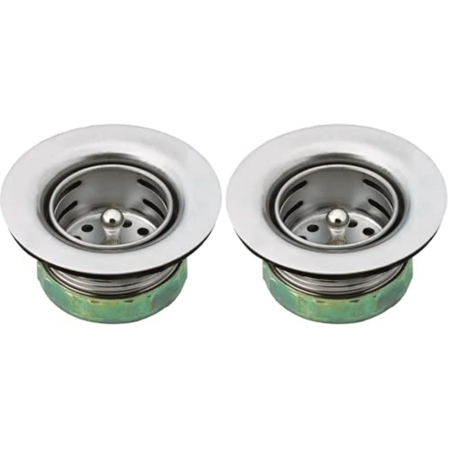 22174 Sink Basket Strainer with Drain Assembly, 2", Stainless Steel Pack of 2
22174 Sink Basket Strainer with Drain Assembly, 2", Stainless Steel Pack of 2
