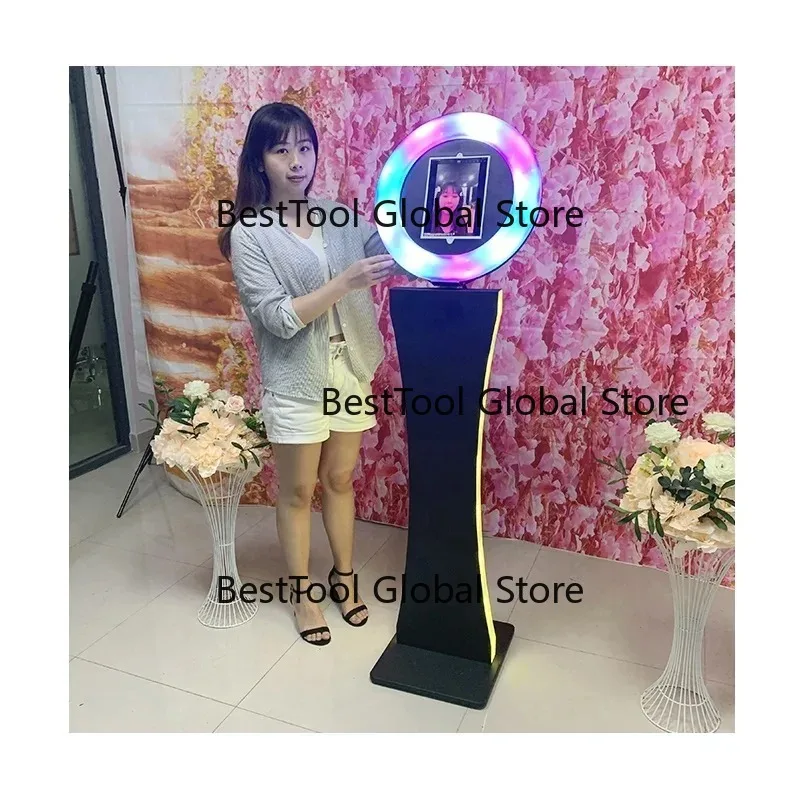 360° Rotating Photo Booth Shell 100cm Selfie Photo Booth Kiosk Magic Photobooth Case with Ring Light for Wedding Party Event
360° Rotating Photo Booth Shell 100cm Selfie Photo Booth Kiosk Magic Photobooth Case with Ring Light for Wedding Party Event