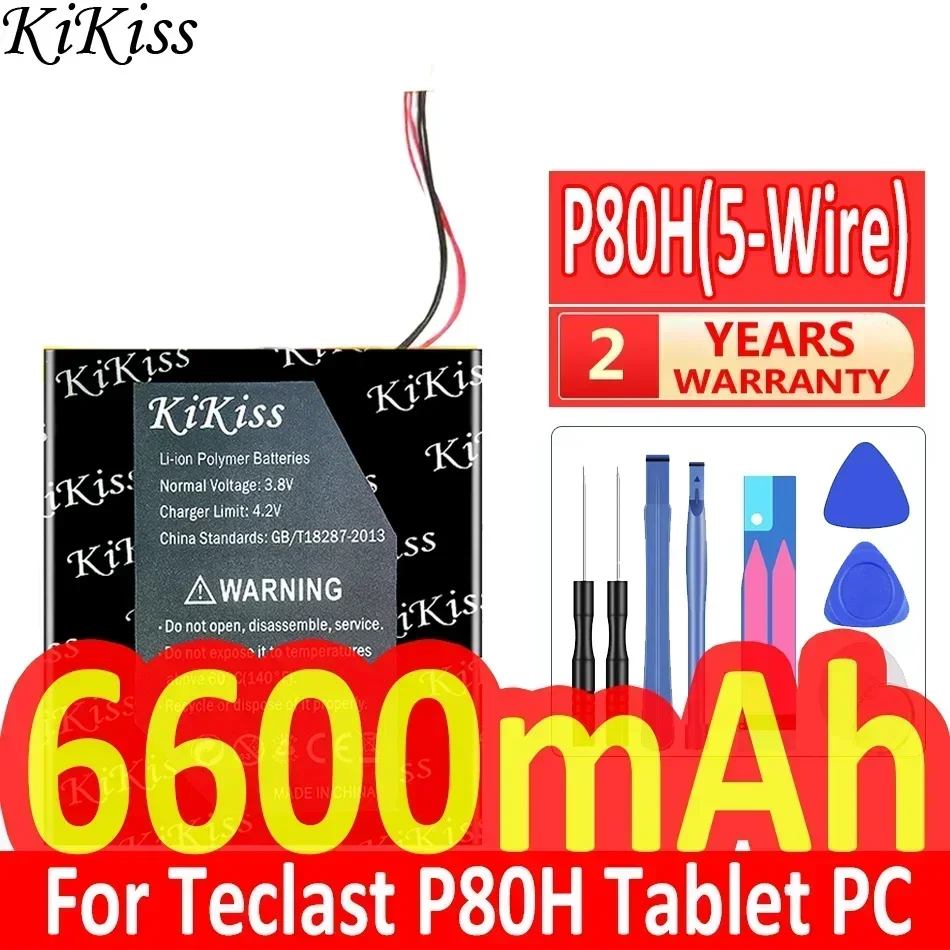 Мощный аккумулятор KiKiss 6600 мАч для аккумуляторов планшетных ПК Teclast P80H
Мощный аккумулятор KiKiss 6600 мАч для аккумуляторов планшетных ПК Teclast P80H