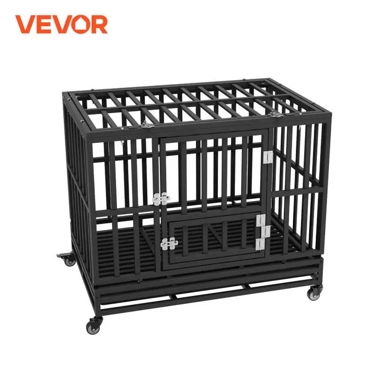 VEVOR 3-Door Heavy Duty Dog Crate Kennel Cage with Lockable Wheels and Removable Tray for Indoor Outdoor Medium to Large Dog
VEVOR 3-Door Heavy Duty Dog Crate Kennel Cage with Lockable Wheels and Removable Tray for Indoor Outdoor Medium to Large Dog