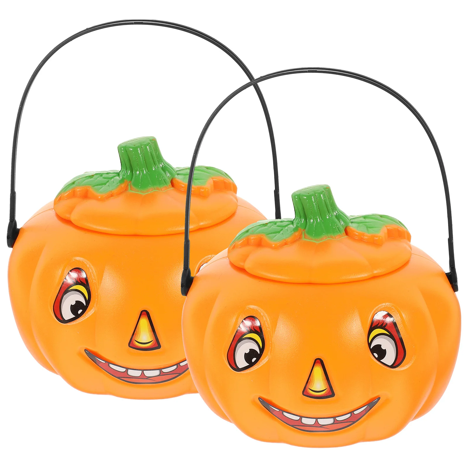 2Pcs Halloween Pumpkin Bucket Eco-Friendly Material with Light and Stickers for Candy Storage Pumpkin Candy Holder
2Pcs Halloween Pumpkin Bucket Eco-Friendly Material with Light and Stickers for Candy Storage Pumpkin Candy Holder
