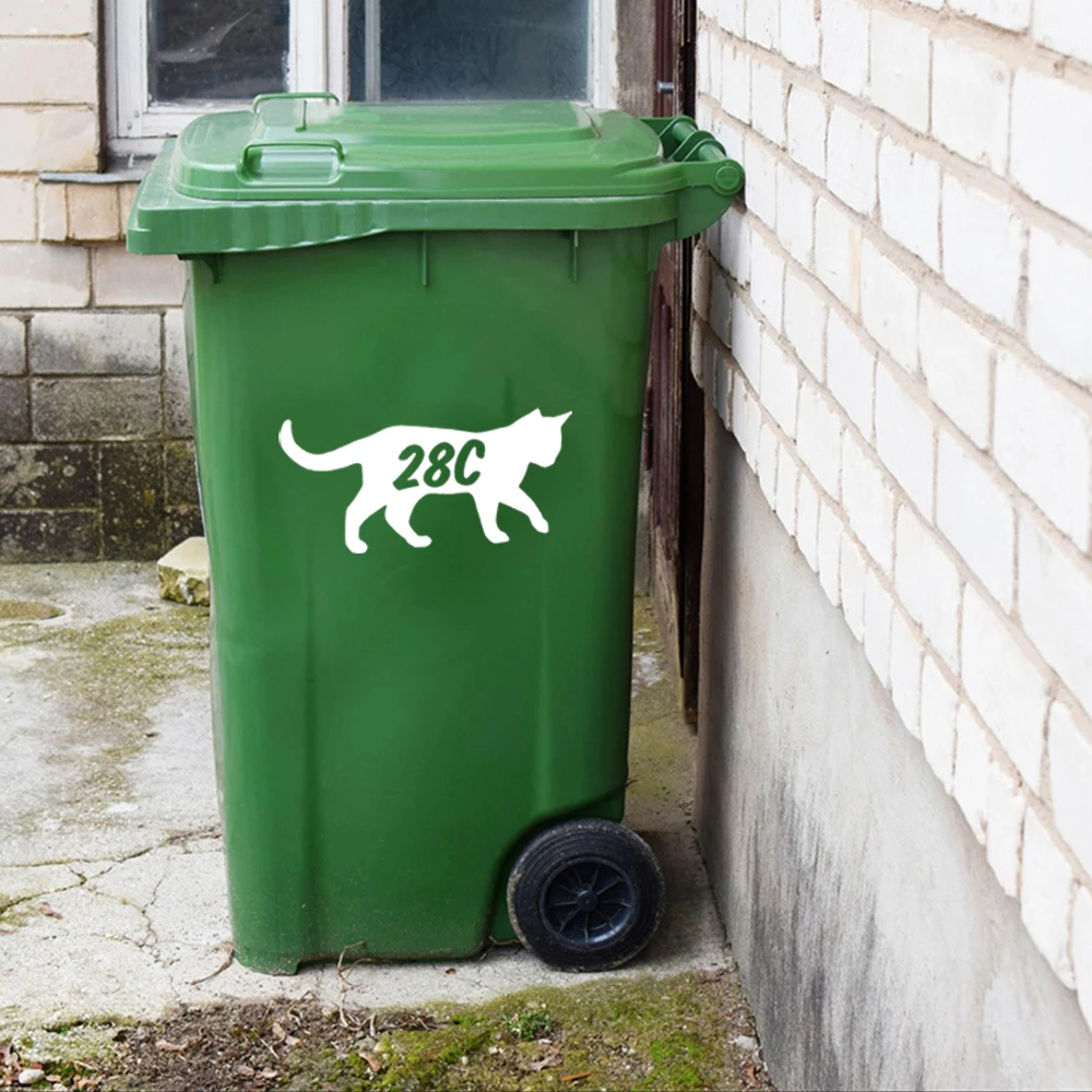 2Pcs Vinyl Trash Garbage Can Stickers Cute Cat Wheelie Bin Number Stickers Custom House Wall Stickers Home Decor
2Pcs Vinyl Trash Garbage Can Stickers Cute Cat Wheelie Bin Number Stickers Custom House Wall Stickers Home Decor