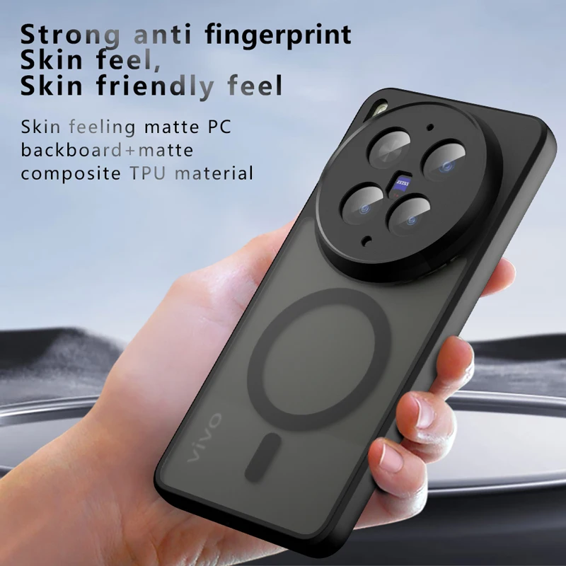 For VIVO X300 Ultra Magnetic Case ELVEV Anti-drop Airbag TPU Hard PC Matte Skin-feeling Suction Phone Cover
For VIVO X300 Ultra Magnetic Case ELVEV Anti-drop Airbag TPU Hard PC Matte Skin-feeling Suction Phone Cover