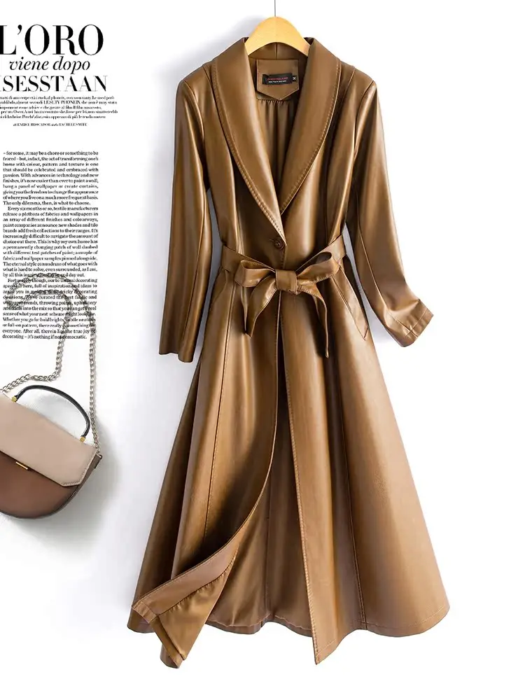Autumn Winter New Style Haifeng Genuine Sheepskin Coat Women's Mid-Length Over-Knee Fashionable Windbreaker Elegant Coat
Autumn Winter New Style Haifeng Genuine Sheepskin Coat Women's Mid-Length Over-Knee Fashionable Windbreaker Elegant Coat