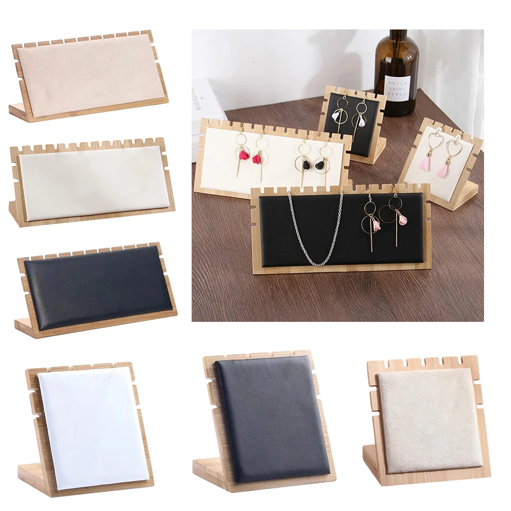 Bamboo Necklace Jewelry Display Stand Wooden Easel Jewelry Showcase Rack for Earrings Pendants Bracelets Chain Hanging Organizer
Bamboo Necklace Jewelry Display Stand Wooden Easel Jewelry Showcase Rack for Earrings Pendants Bracelets Chain Hanging Organizer