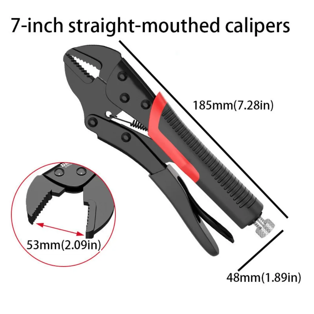 Straight Jaws Powerful Pliers Round Mouth Curved Jaw Multifunctional Pliers Flat Nose Adjustable Universal Pliers
Straight Jaws Powerful Pliers Round Mouth Curved Jaw Multifunctional Pliers Flat Nose Adjustable Universal Pliers