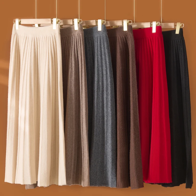 DjzDsm осенне-зимняя новая женская плиссированная юбка из 100% мериносовой шерсти с высокой талией, утягивающая длинная юбка, универсальная полуюбка
DjzDsm осенне-зимняя новая женская плиссированная юбка из 100% мериносовой шерсти с высокой талией, утягивающая длинная юбка, универсальная полуюбка