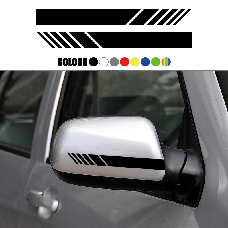 2PCS Car Rearview Mirror Fashion Stripe Sticker Racing Sport Style Strips Decal Decal Universal Decoration Car accessories
2PCS Car Rearview Mirror Fashion Stripe Sticker Racing Sport Style Strips Decal Decal Universal Decoration Car accessories