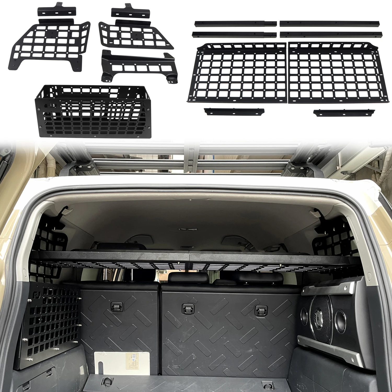 for Toyota FJ Cruiser 2007-2024 Modular Storage Panel Shelf Modification Rear Trunk Debris Rack Molle Panel Car Accessories
for Toyota FJ Cruiser 2007-2024 Modular Storage Panel Shelf Modification Rear Trunk Debris Rack Molle Panel Car Accessories