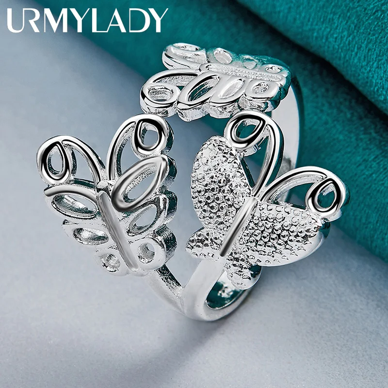 URMYLADY 925 Sterling Silver Three Butterfly Ring For Women Wedding Engagement Party Fashion Jewelry
URMYLADY 925 Sterling Silver Three Butterfly Ring For Women Wedding Engagement Party Fashion Jewelry