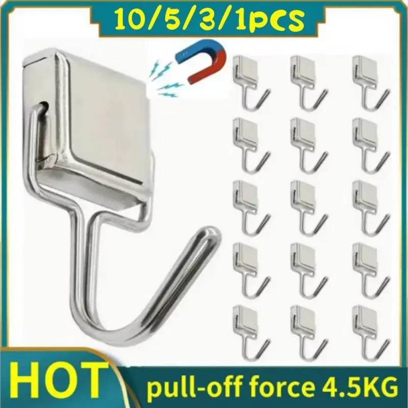 10PCS Strong Magnetic Hooks Multi-Purpose Storage Hooks Home Kitchen Bar Storage Hooks Key Storage Hooks Bathroom Hangers
10PCS Strong Magnetic Hooks Multi-Purpose Storage Hooks Home Kitchen Bar Storage Hooks Key Storage Hooks Bathroom Hangers