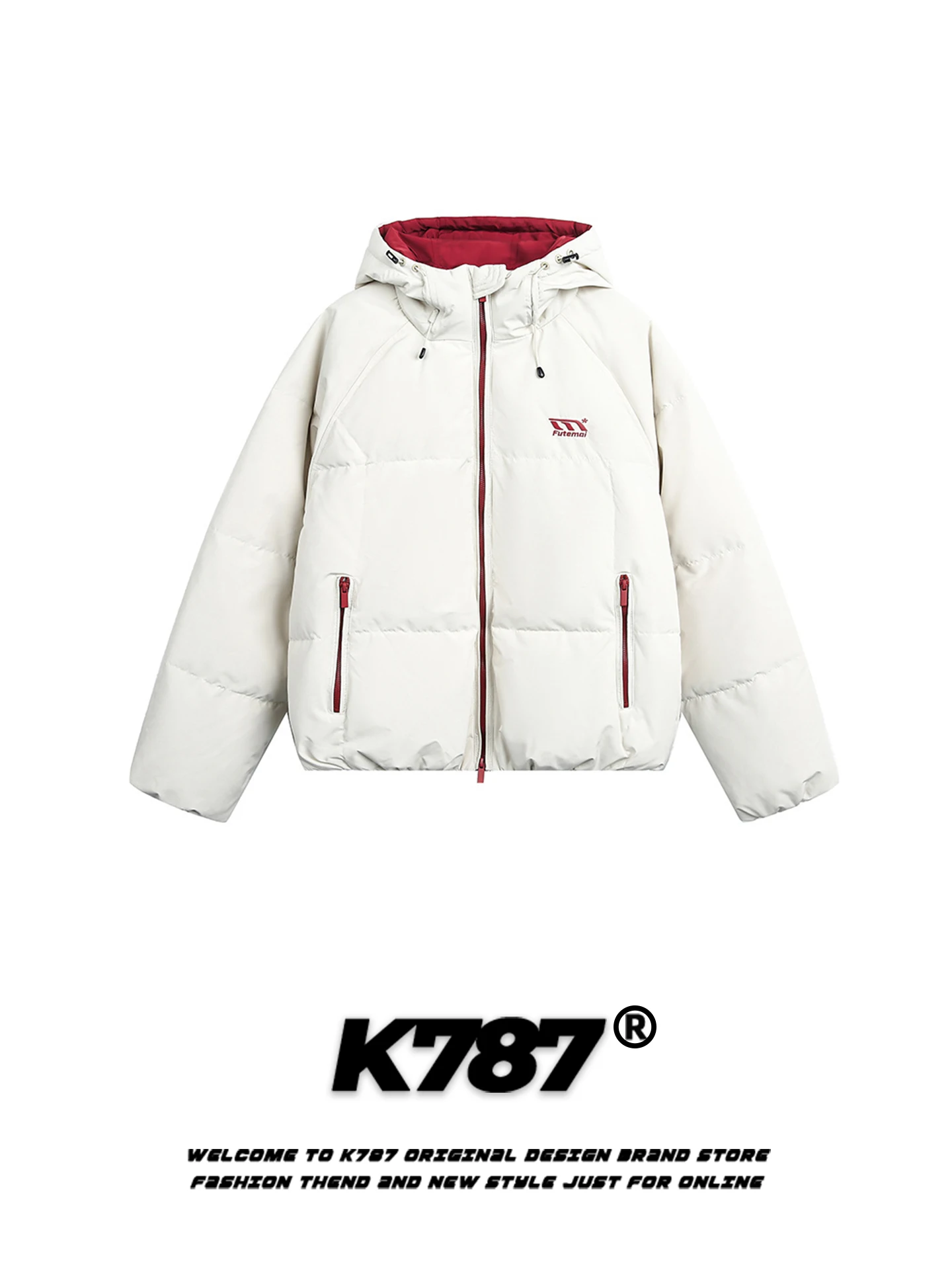 K787 American Street Sle Thiened White Du down Jaet Hooded ex Oversized Trendy Brand Warm Bread Coat for Youth
K787 American Street Sle Thiened White Du down Jaet Hooded ex Oversized Trendy Brand Warm Bread Coat for Youth